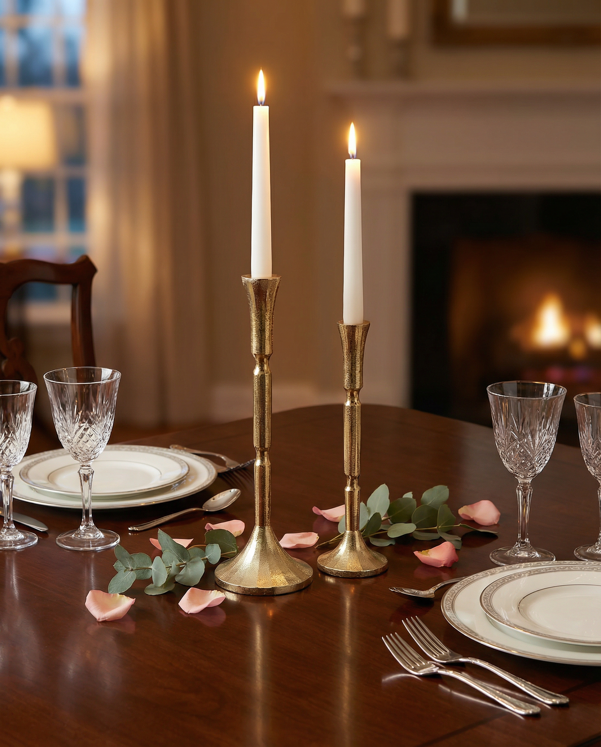 Luxe Gold Taper Candle Holders