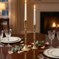 Luxe Gold Taper Candle Holders