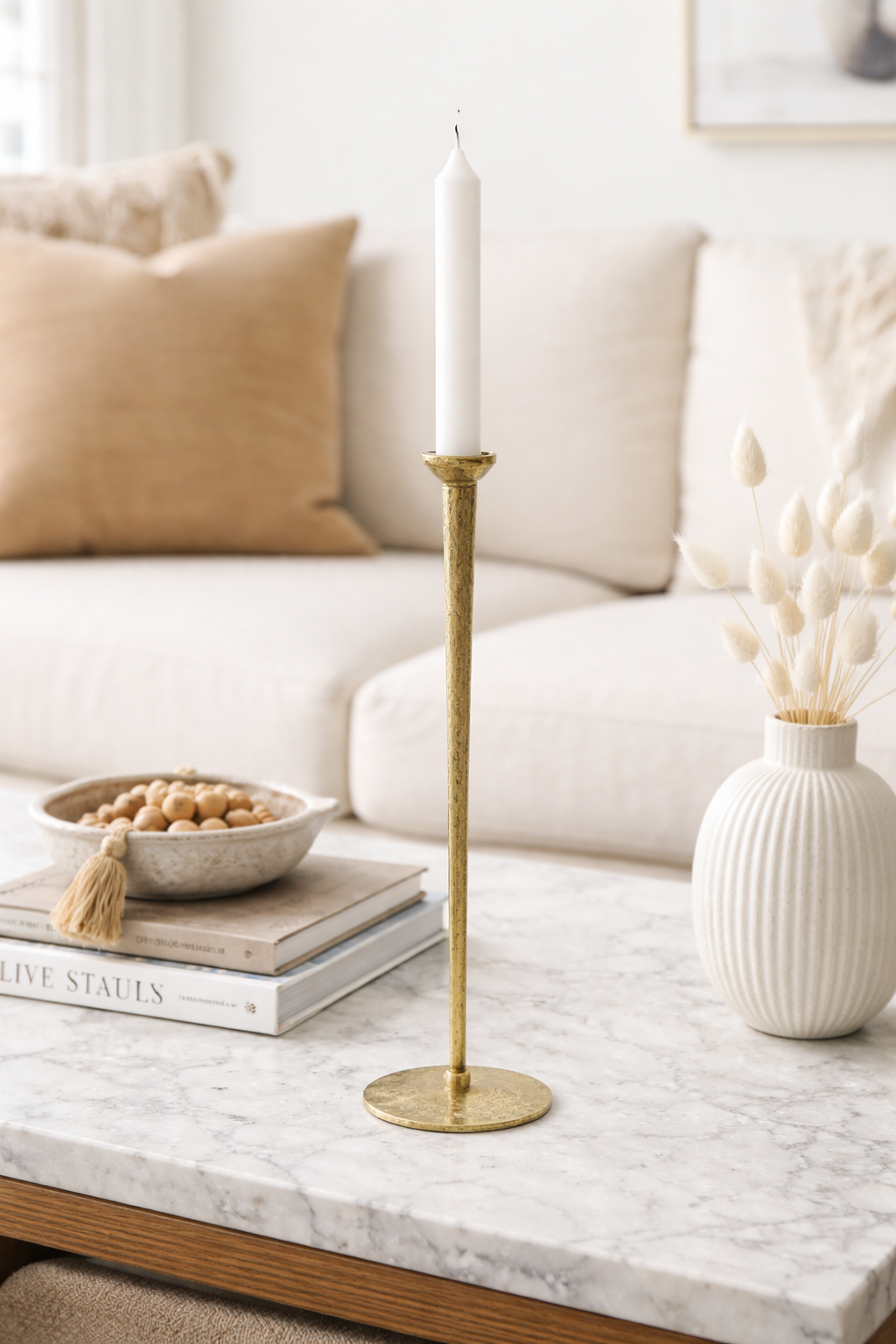 Timeless Slim Gold Candle Holder