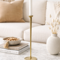 Timeless Slim Gold Candle Holder