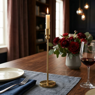 Halo Stem Gold Candle Holder