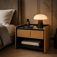 SIENNA Luxury Leather Bedside Table