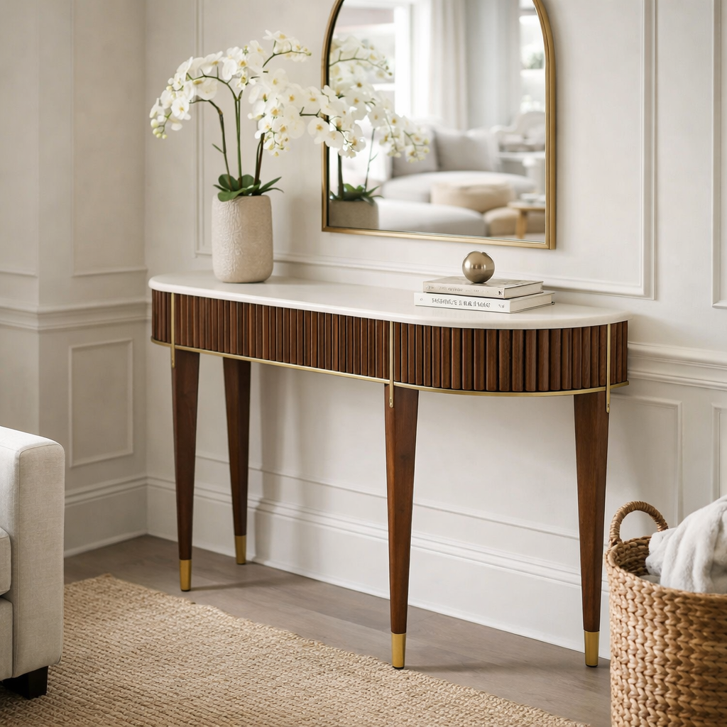 Flute Console Table
