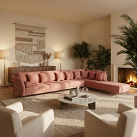 Blush Luxe Sectional Sofa