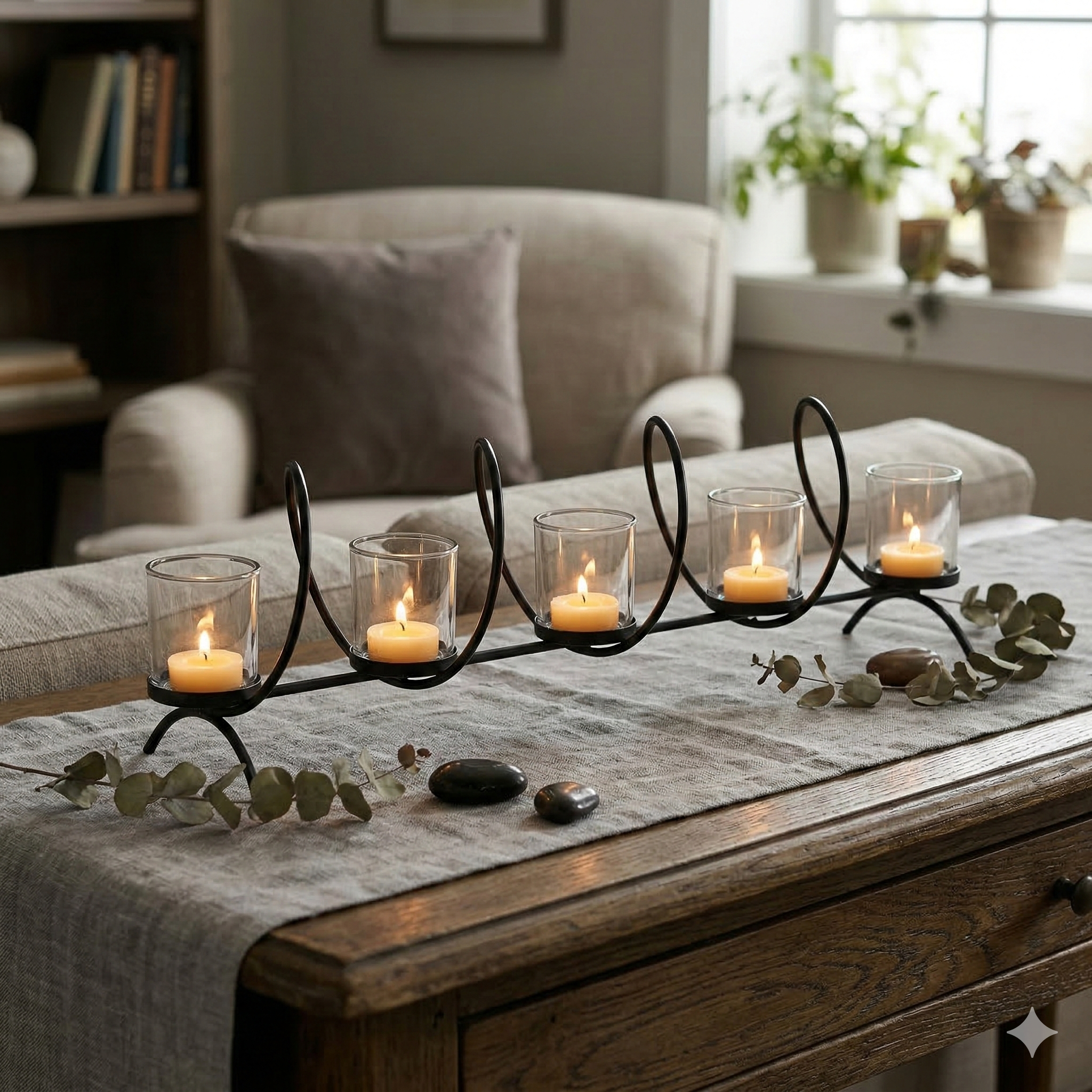 WaveLine 5-Light Candle Holder
