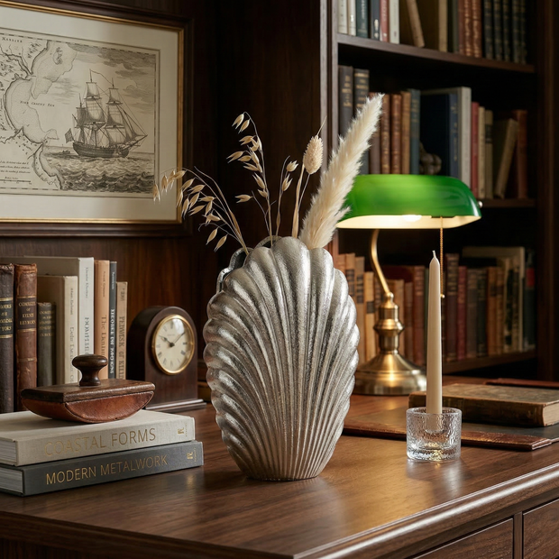 PearlShell Metallic Vase