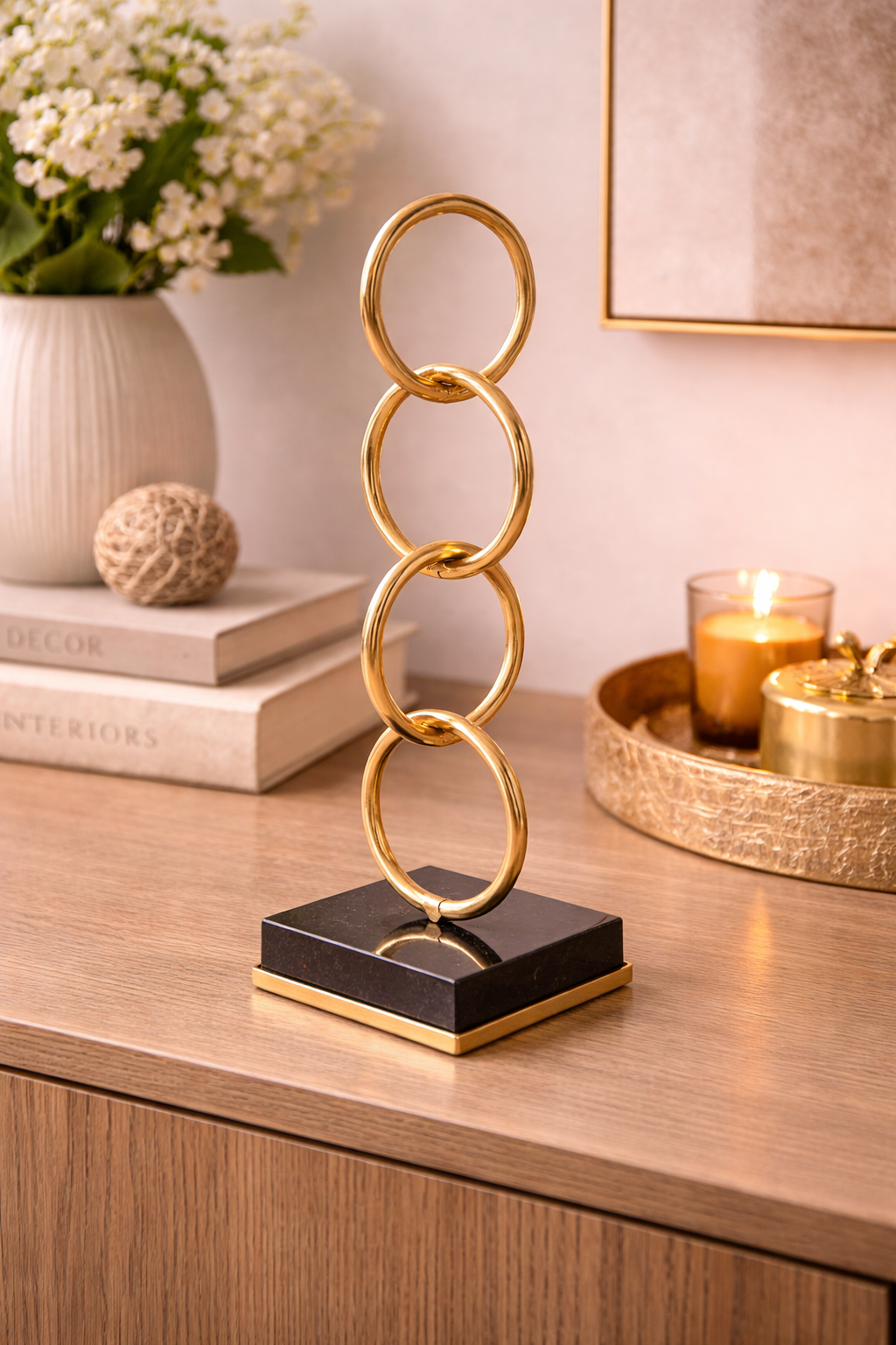 Linked Rings Sculpture