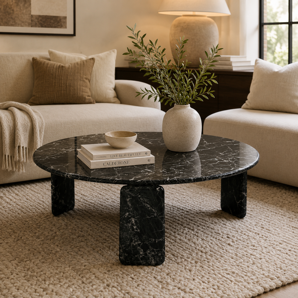 Elite Green Stone Coffee Table
