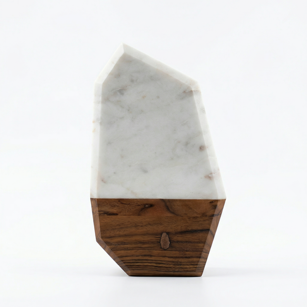 Geometric Marble Wooden Chopping Board