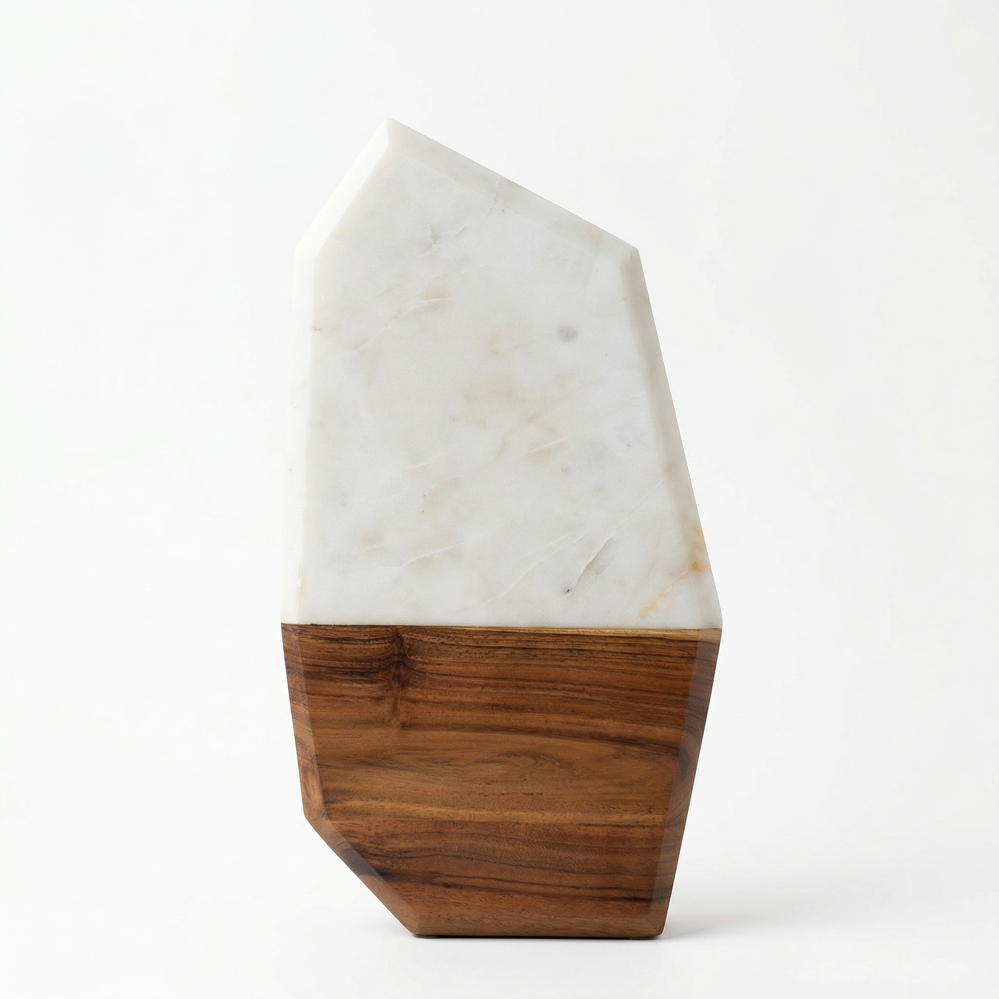 Angular Marble Wooden Chopping Board