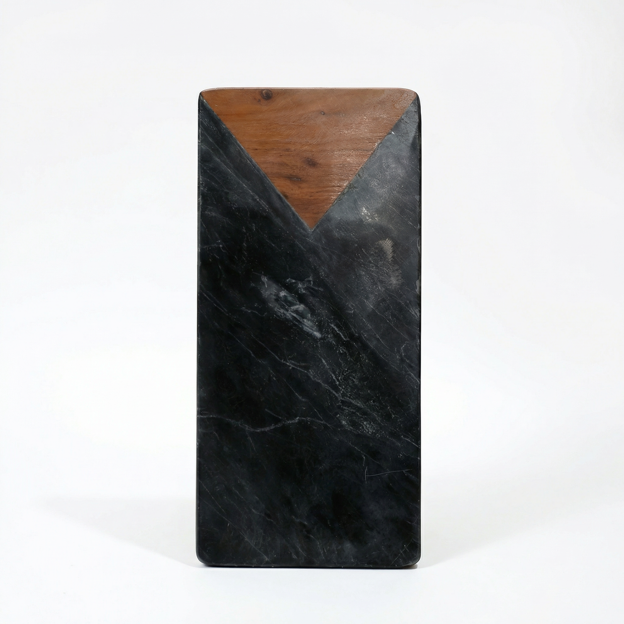 Black Marble Wood Serving Board