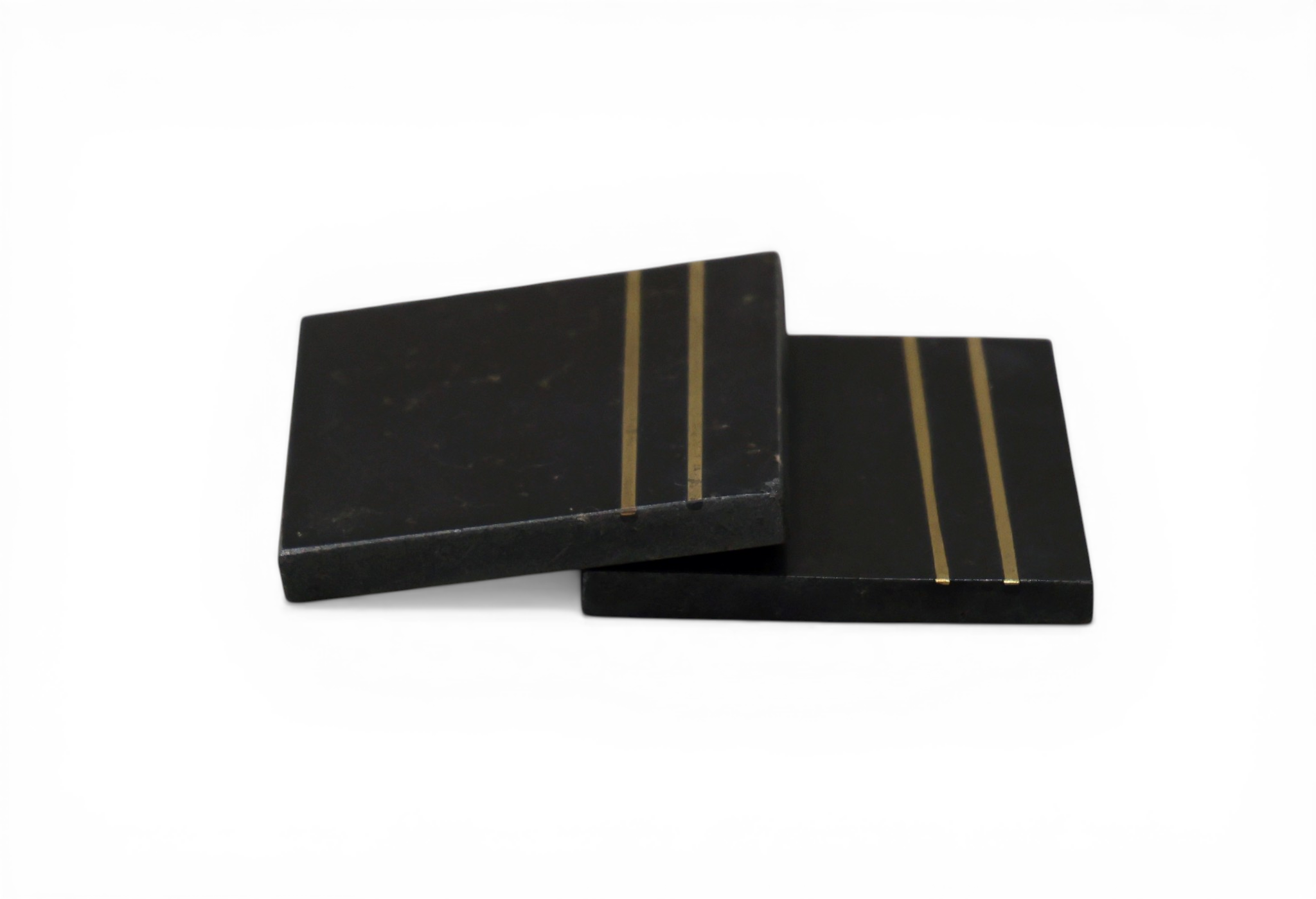 Black Marble Coaster Set