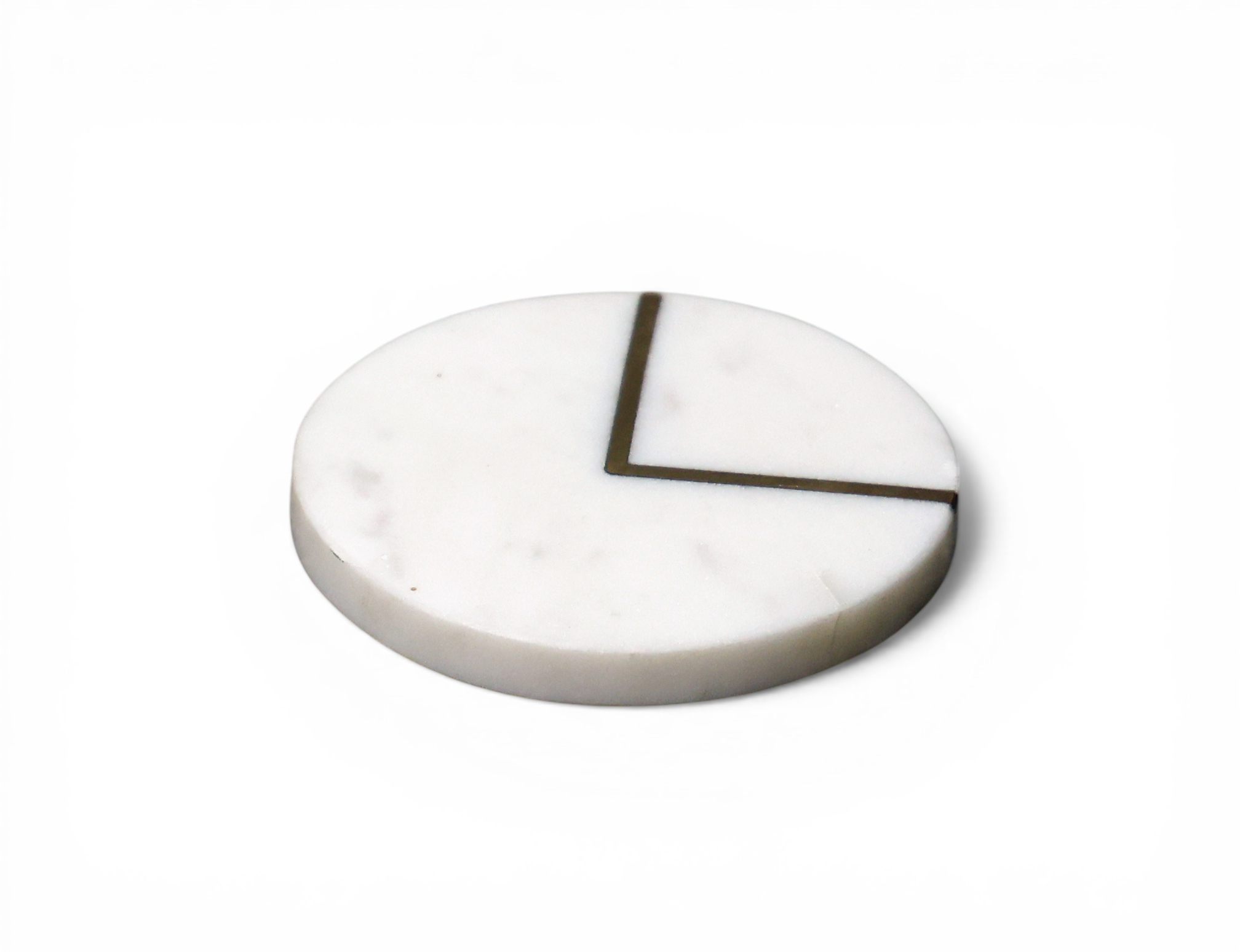 White Marble Beverage Coasters