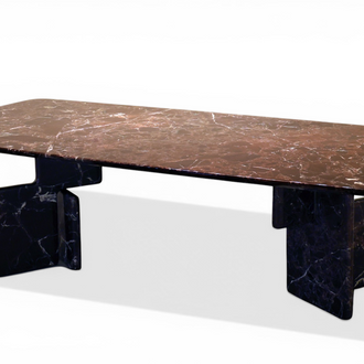 Makena Sculpted Stone Table