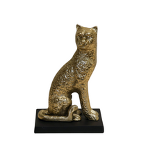 Veltrix Golden Leopard Figurine