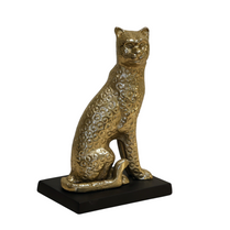 Veltrix Golden Leopard Figurine