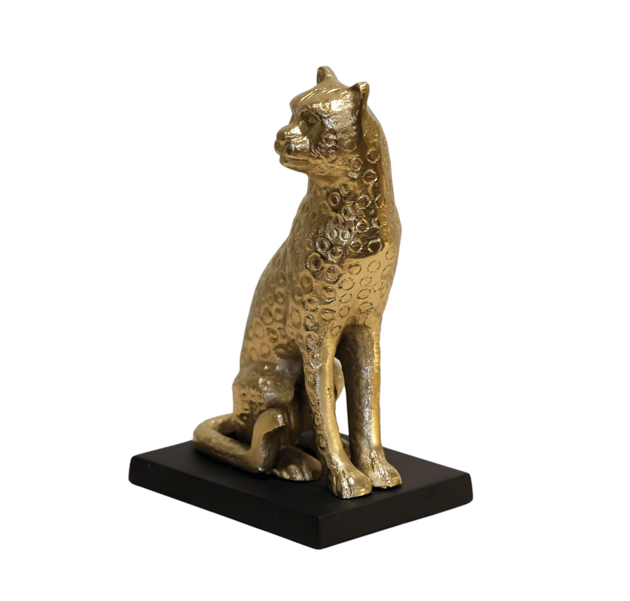 Veltrix Golden Leopard Figurine