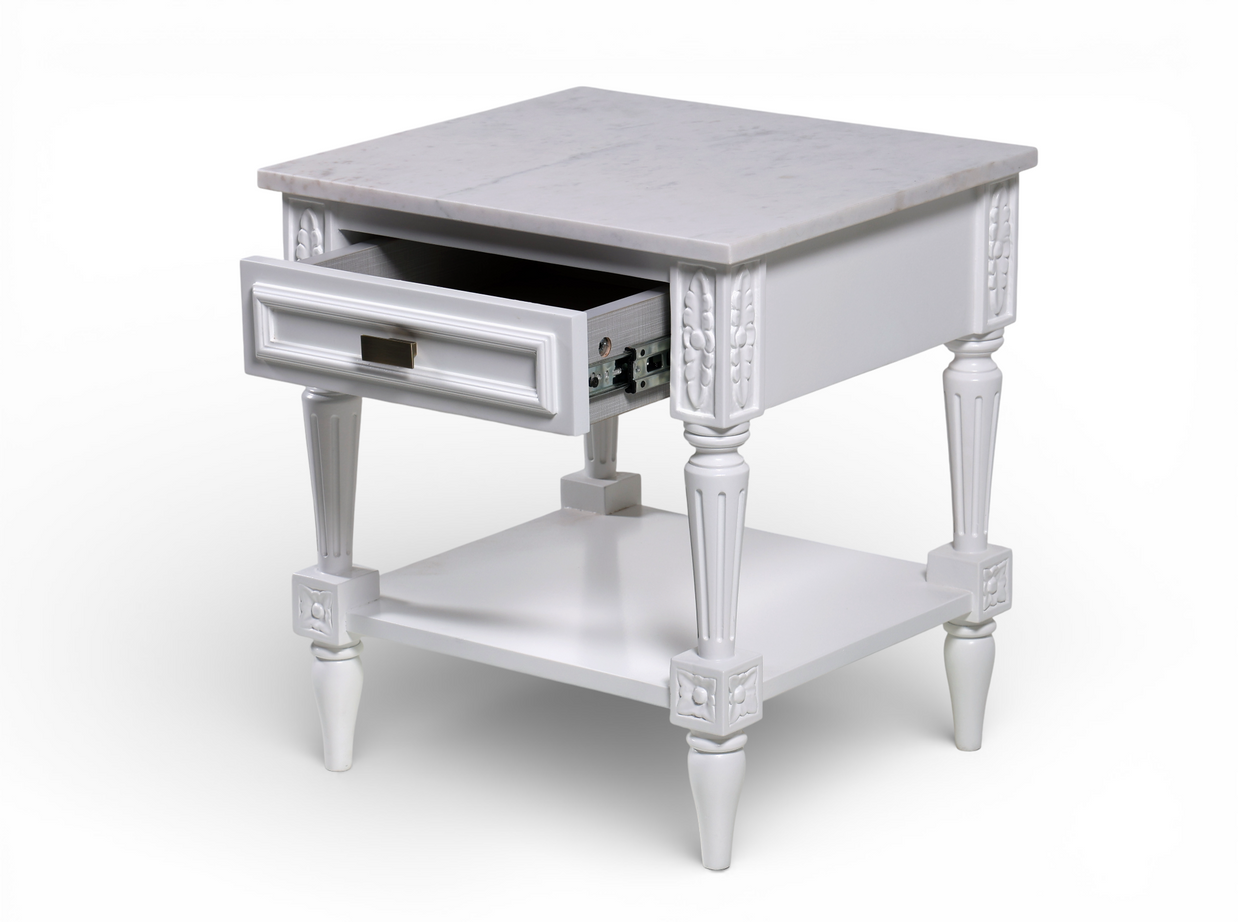 Prestige White Nightstand