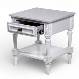 Prestige White Nightstand