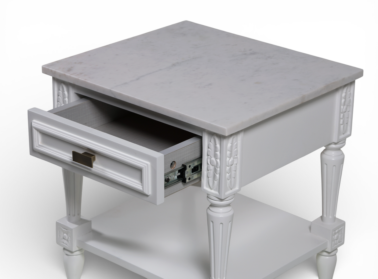 Prestige White Nightstand