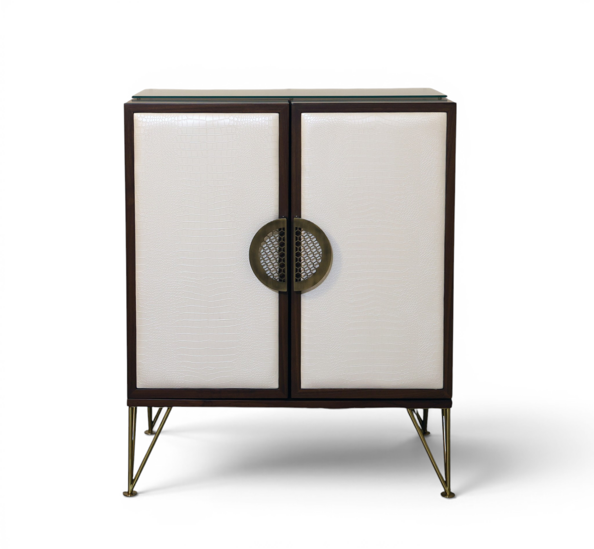 Geometric Fold-Out Cocktail Cabinet