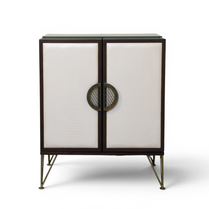 Geometric Fold-Out Cocktail Cabinet