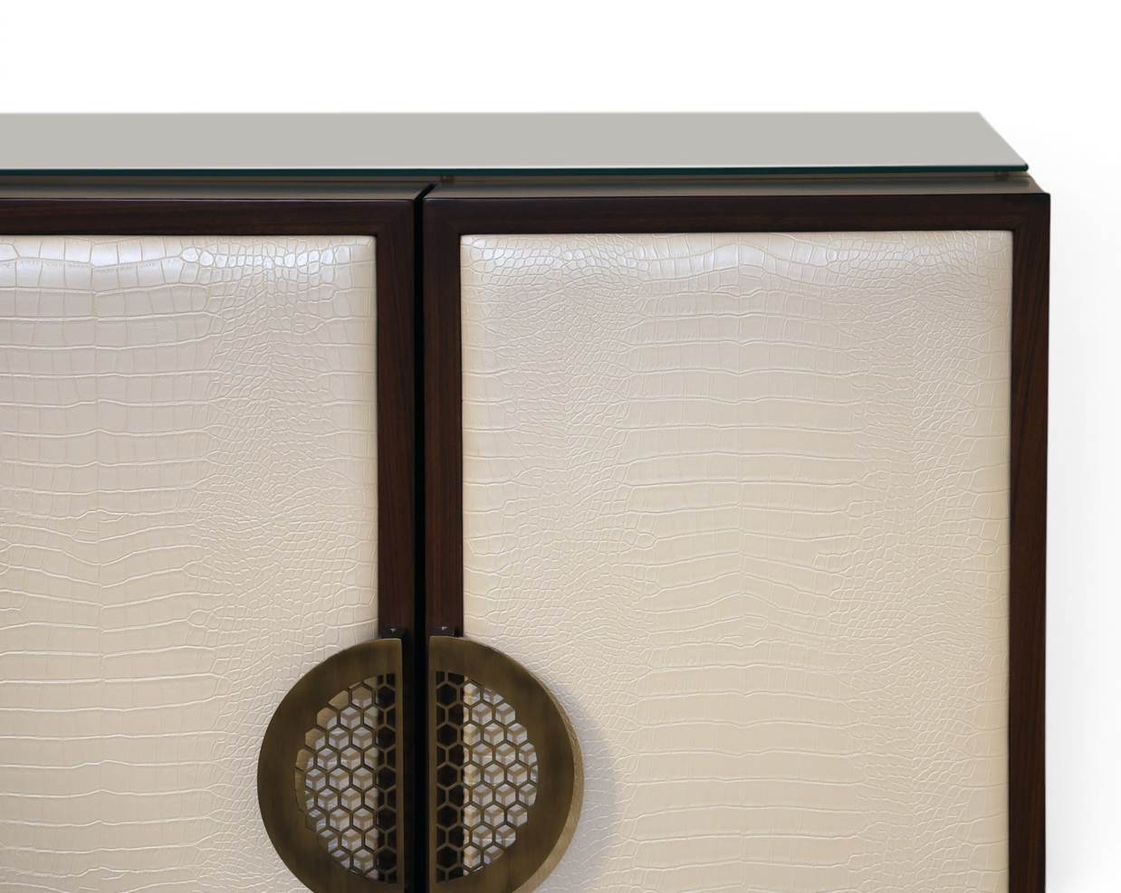 Geometric Fold-Out Cocktail Cabinet