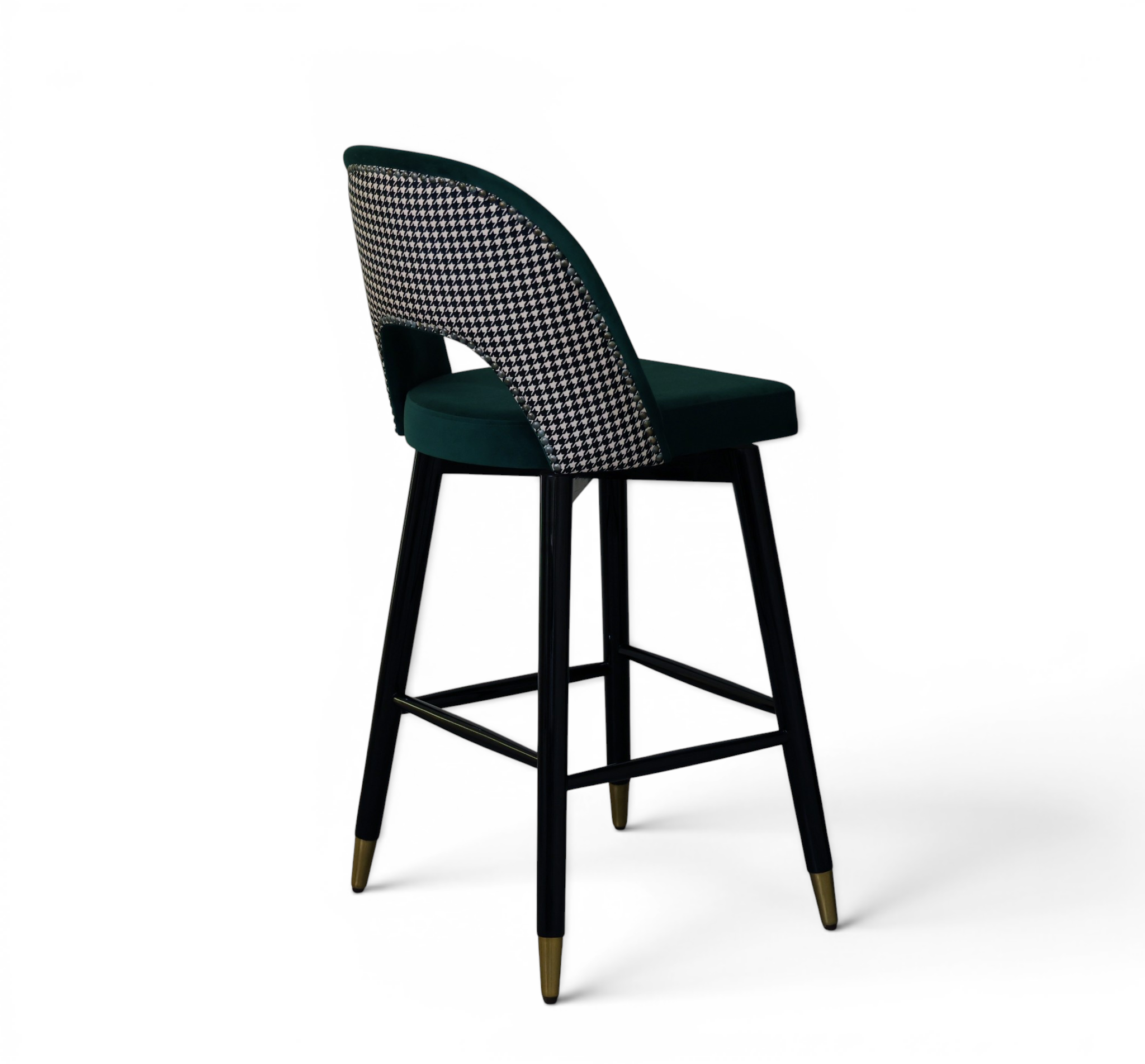 Monaco Velvet Bar Stool