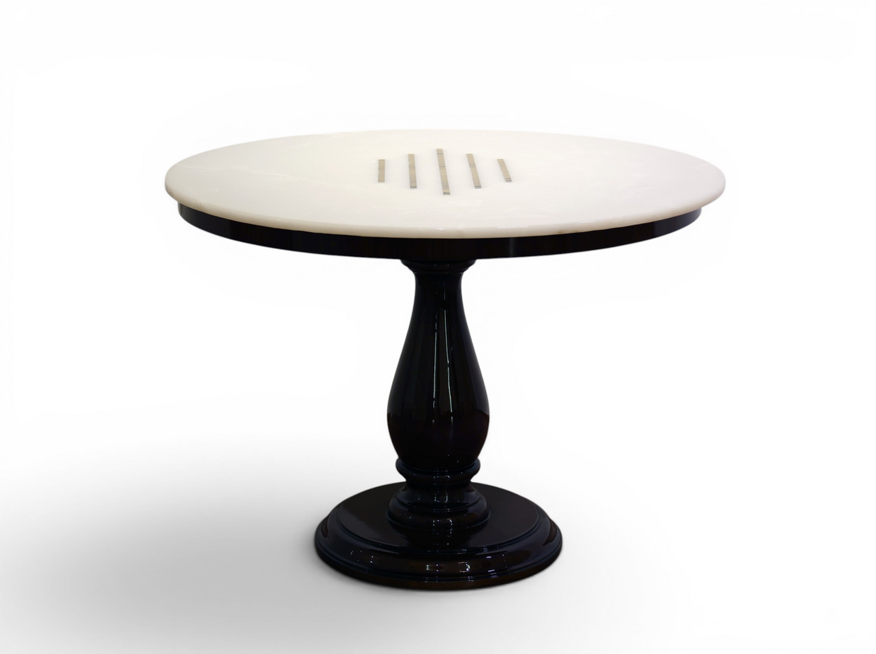Orion Geometric-Inlay Accent Table