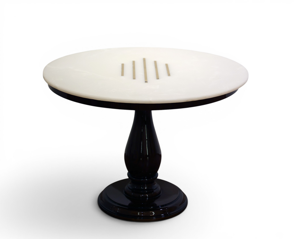 Orion Geometric-Inlay Accent Table