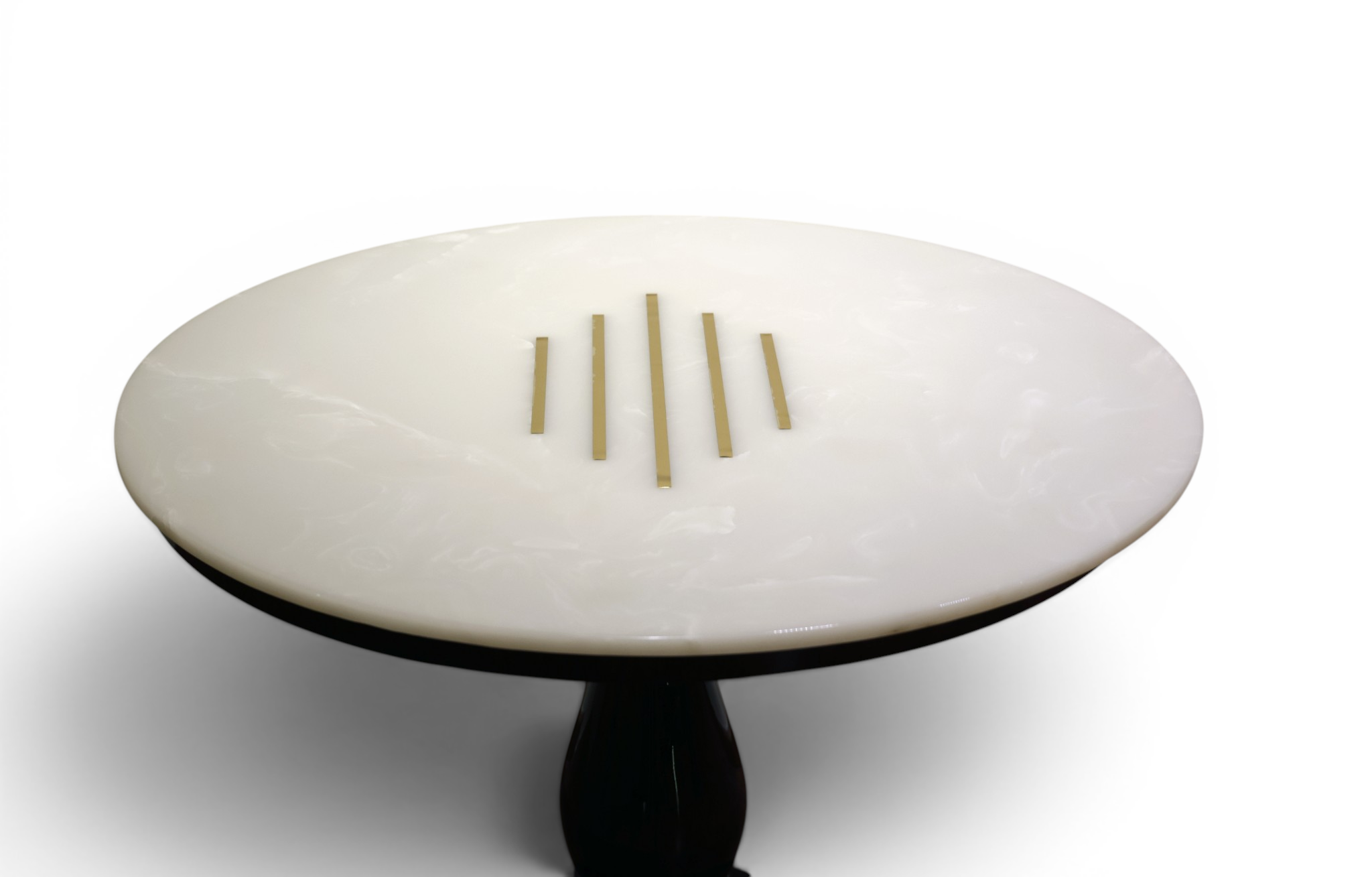 Orion Geometric-Inlay Accent Table