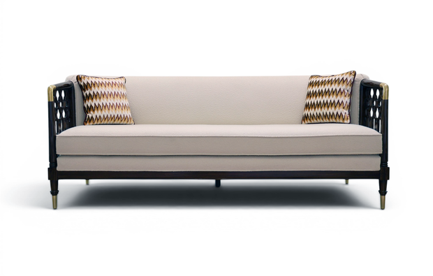 Casablanca Carved Lattice Sofa L