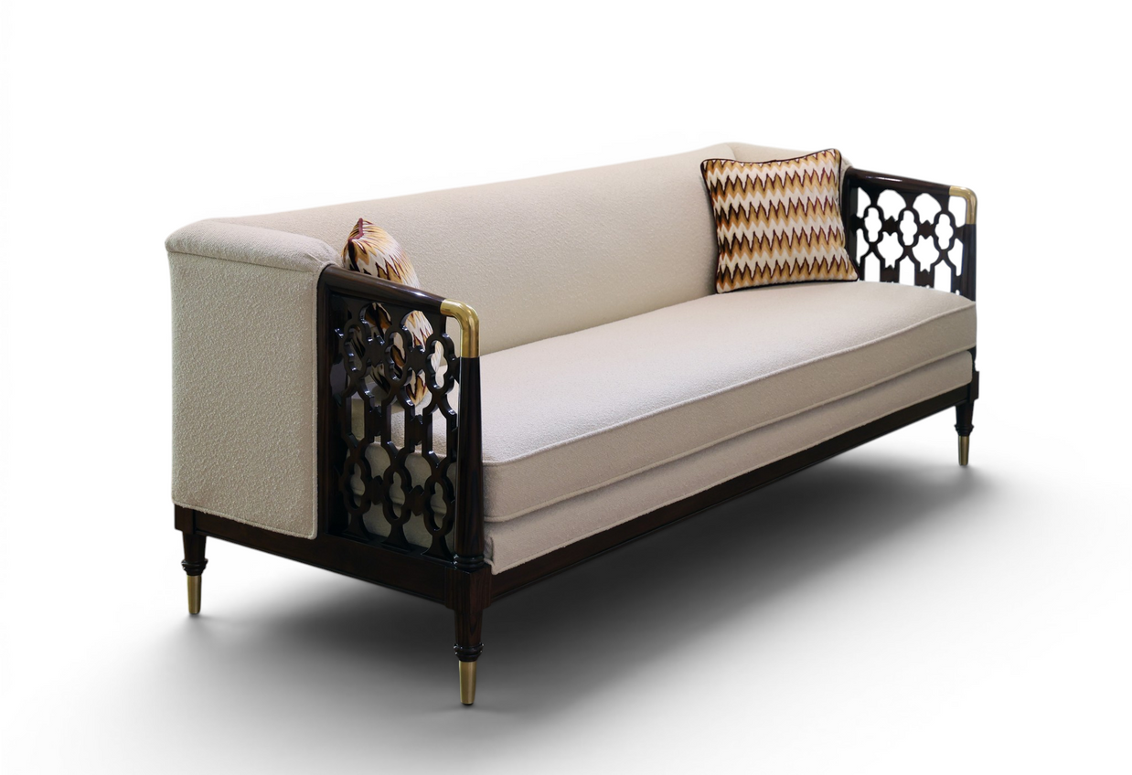 Casablanca Carved Lattice Sofa L