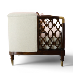 Casablanca Carved Lattice Sofa L