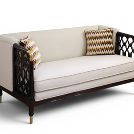 Casablanca Carved Lattice Sofa M