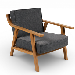 Harlow Minimal Lounge Chair
