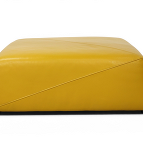 Lumina Tailored Leather Pouf