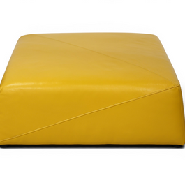Lumina Tailored Leather Pouf