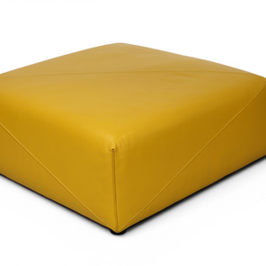 Lumina Tailored Leather Pouf