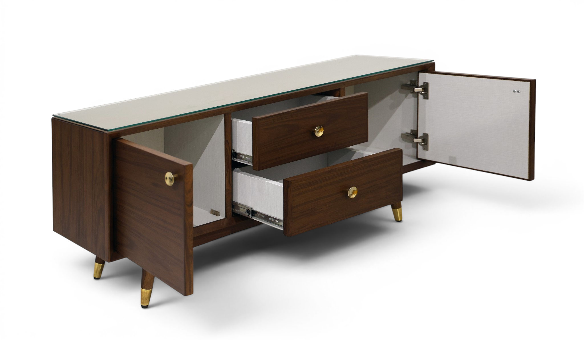 Oslo Mid-Century Walnut Credenza