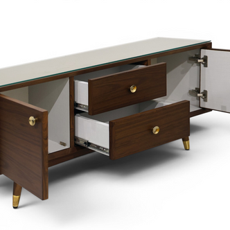 Oslo Mid-Century Walnut Credenza