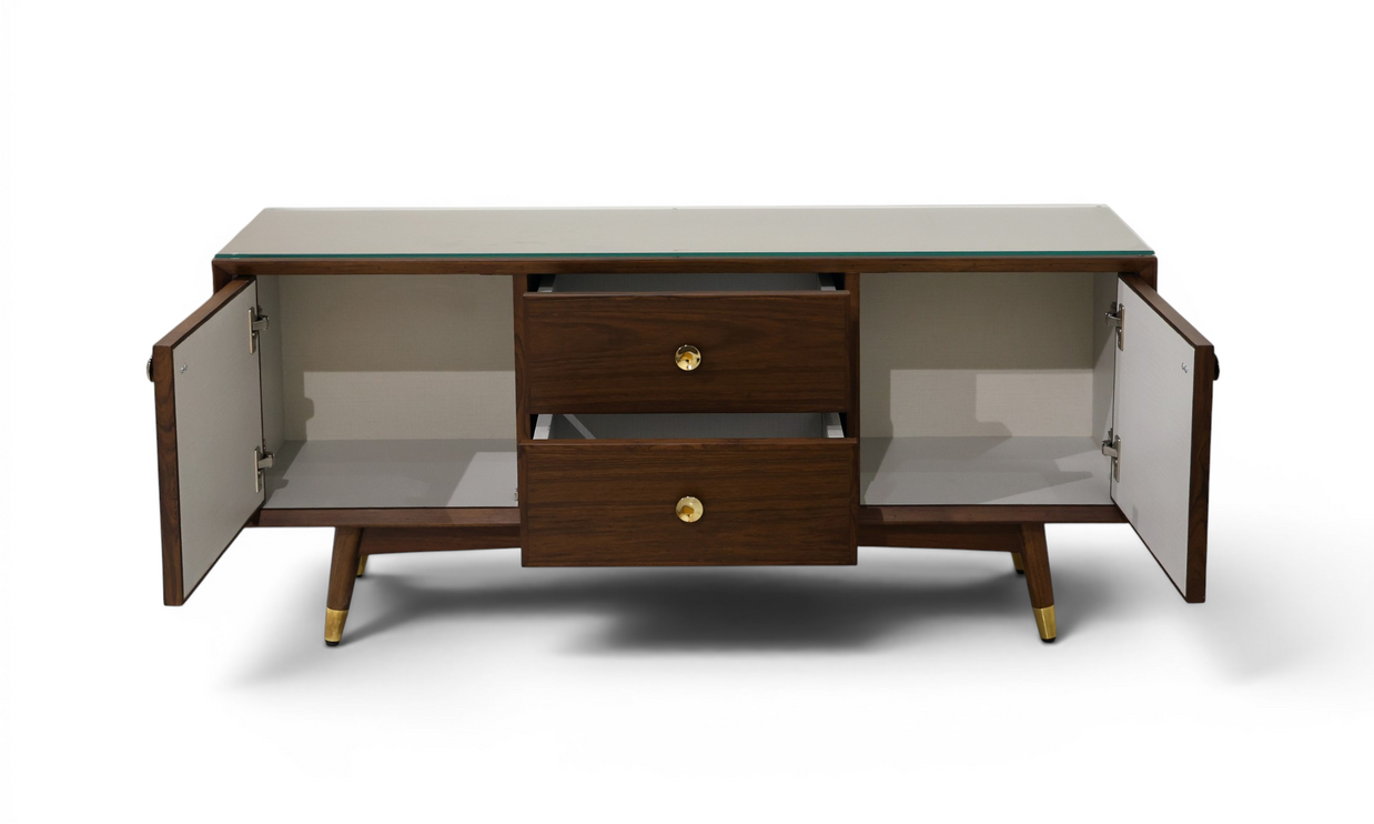 Oslo Mid-Century Walnut Credenza