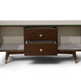 Oslo Mid-Century Walnut Credenza