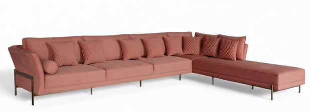 Blush Luxe Sectional Sofa