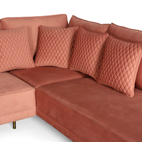 Blush Luxe Sectional Sofa
