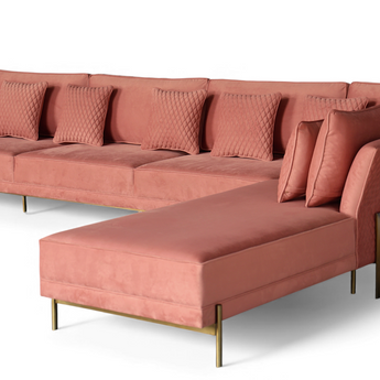 Blush Luxe Sectional Sofa