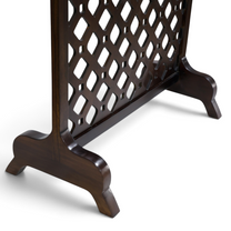 Aarzoo Jali Partition – Dark Walnut
