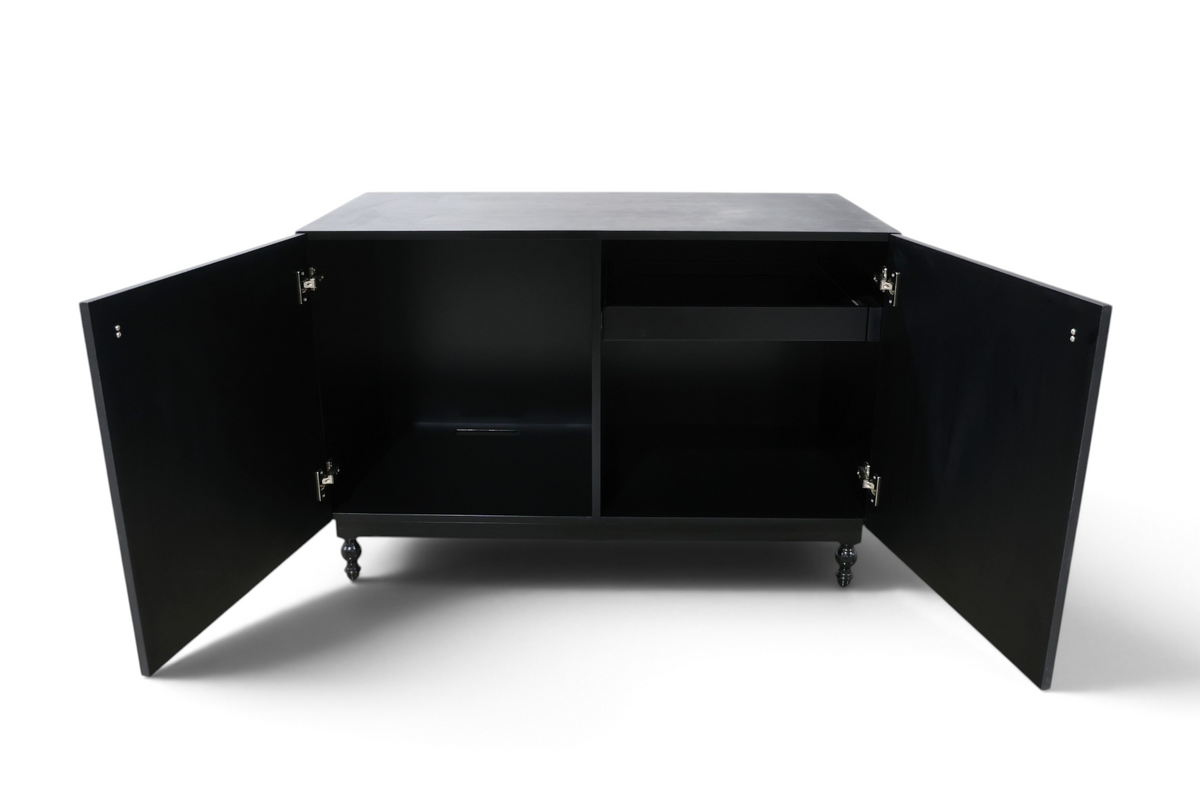 Verdura Bar Cabinet – Botanical Green & Marble Top