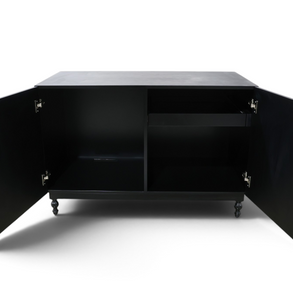Verdura Bar Cabinet – Botanical Green & Marble Top