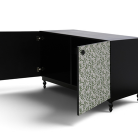 Verdura Bar Cabinet – Botanical Green & Marble Top